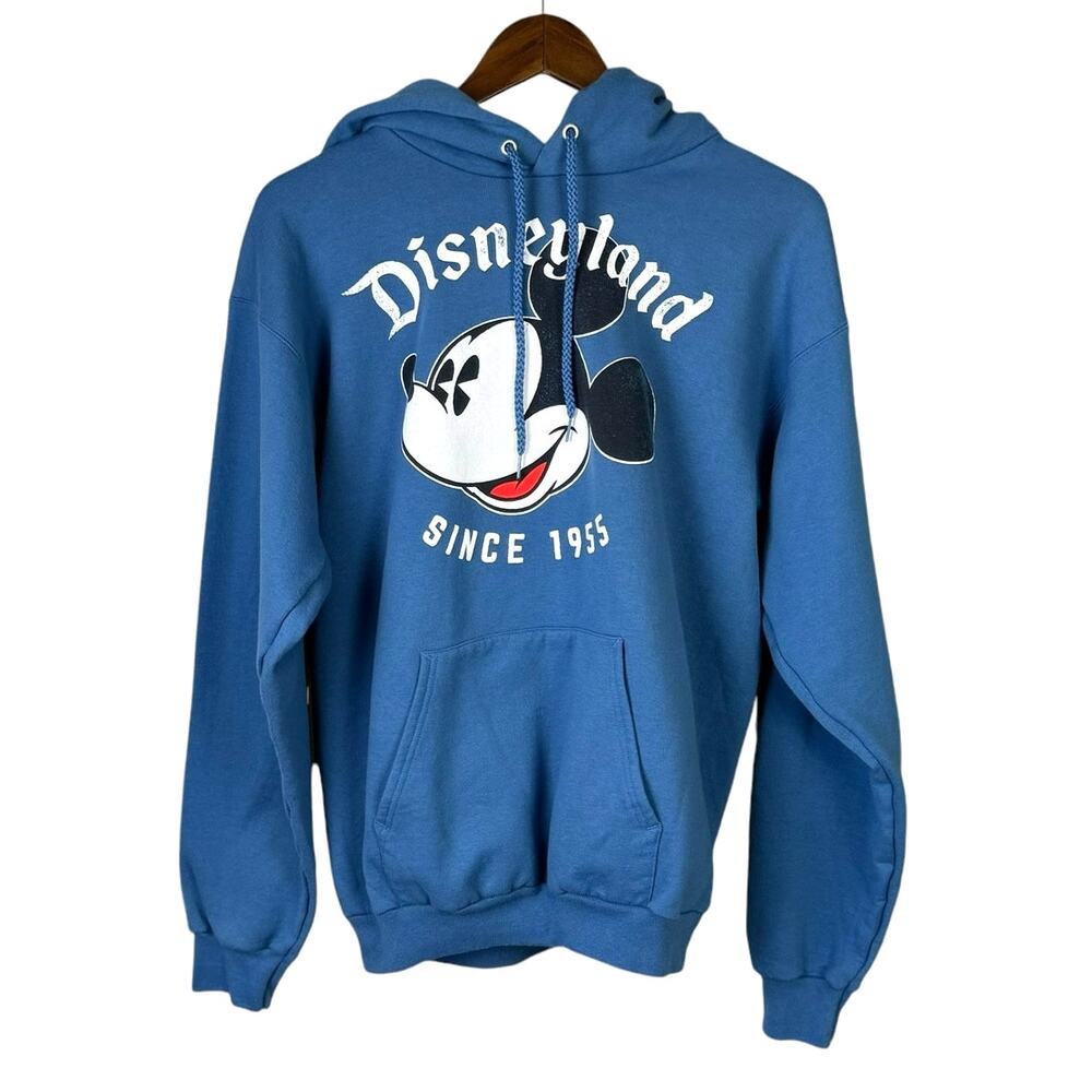 Disneyland Resort Since 1955 Blue Mickey Mouse Unisex Pullover Hoodie Sweatshirt